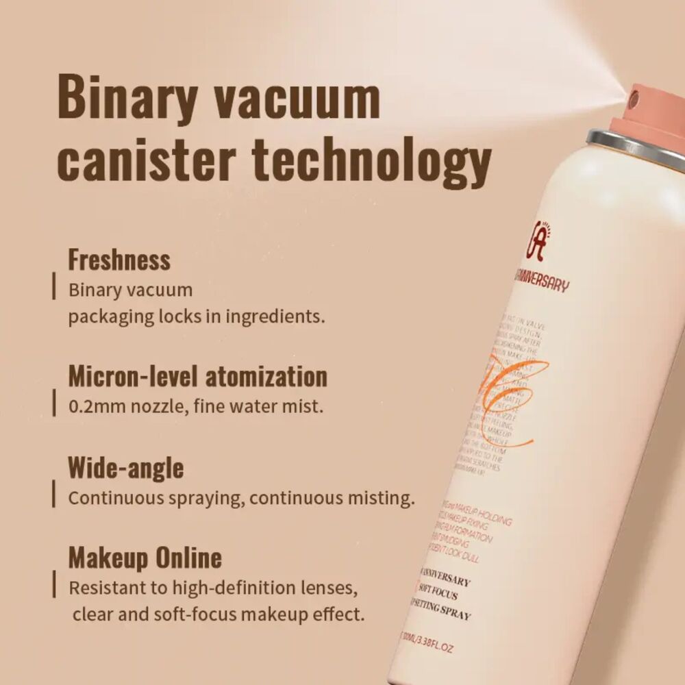 Glow Anniversary Make-Up Setting Spray 100ml – Waterproof, 16HR Matte Finish - Picture 4 of 5